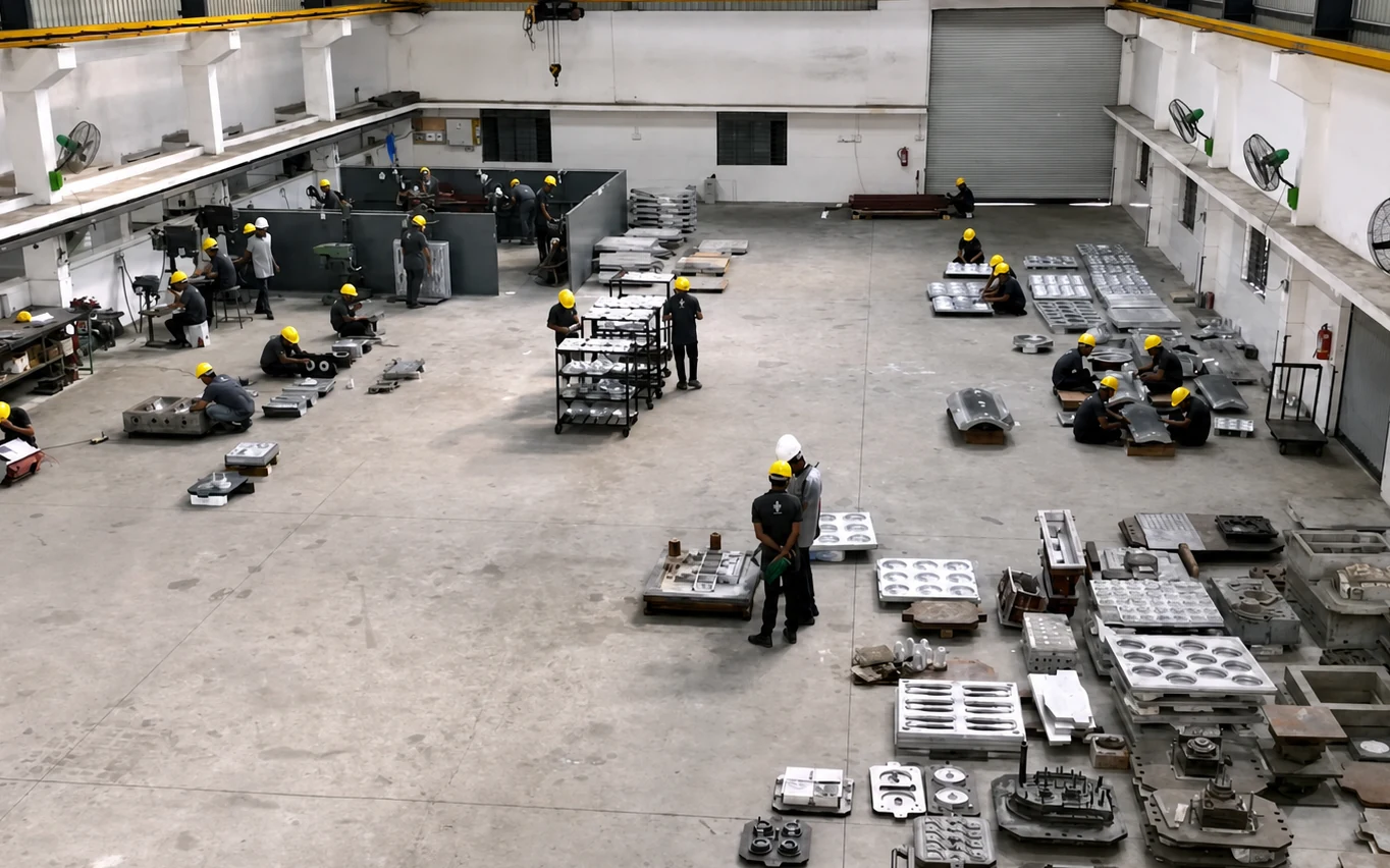 PTPL assembly facility with the tooling team at work