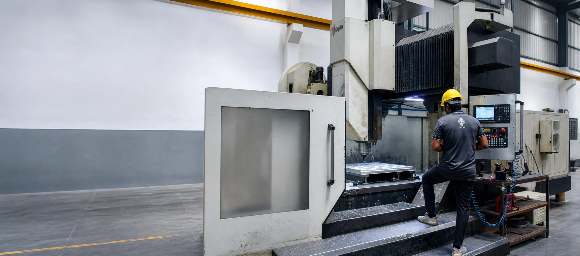 VMC machining a precision mould at PTPL
